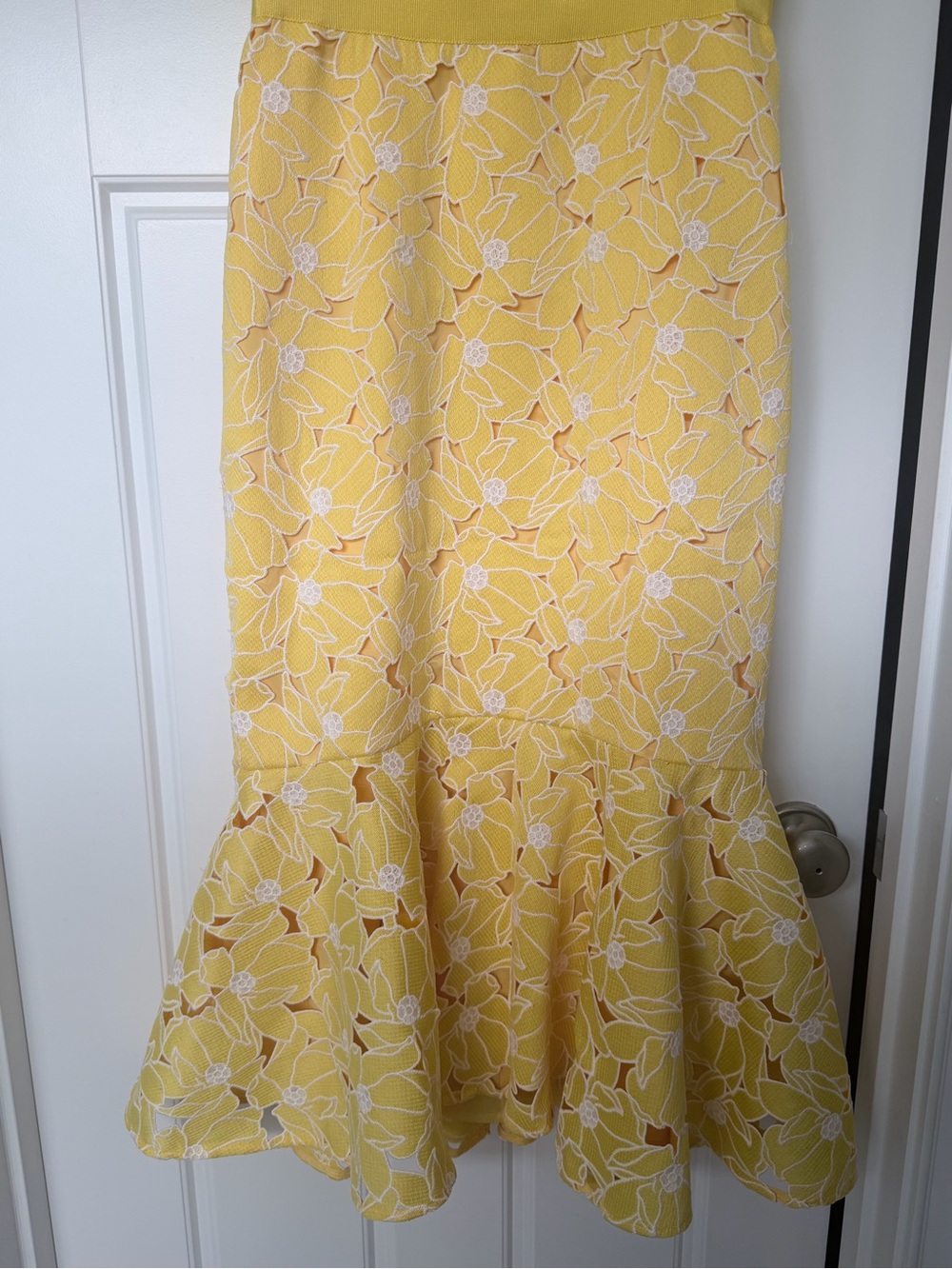 J. Crew Yellow Floral Midi Dress - Picture 4 of 15